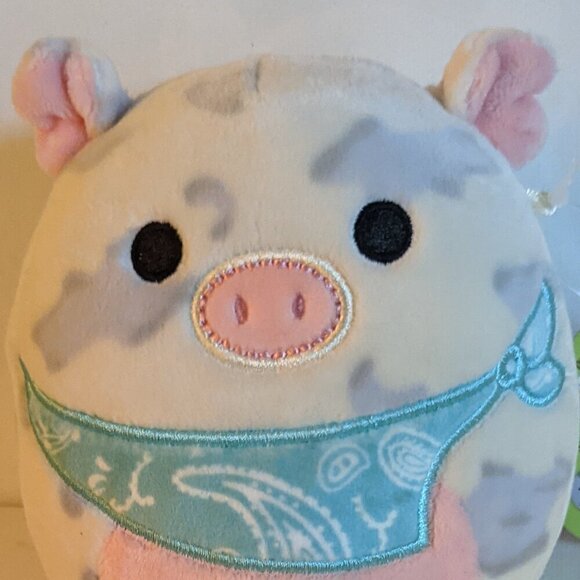 NWT 5" Rosie Spotted Pig Squishmallows Bandana Farm Squad Plushie Stuffed Animal - Picture 1 of 5
